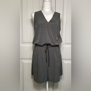Womens Grey Shorts Jumper Romper One Piece Size Medium